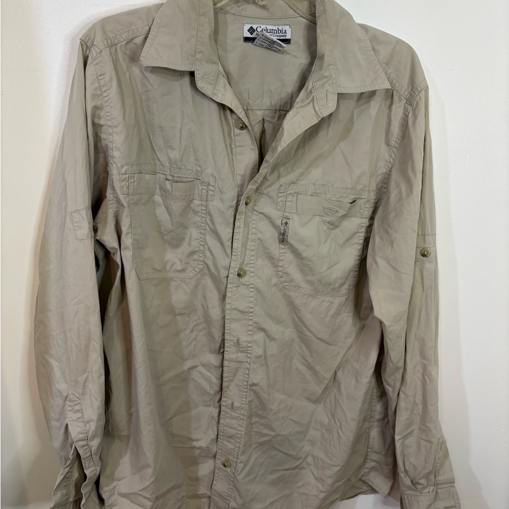Columbia Men's Light Tan Shirt Jacket